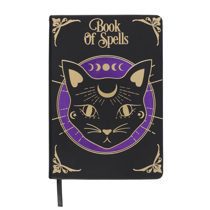 Mystic Mog Book of Spells A5 Notebook