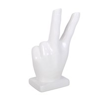 White Hand Ceramic Vase