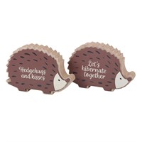 Wooden Hedgehog Plaque 