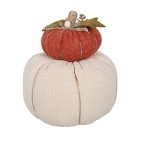 Stacked Fabric Pumpkin Decoration