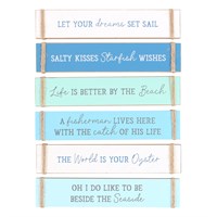 Pack of 6 Nautical Block Signs