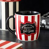 Red Striped Ringmaster Mug