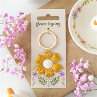 Yellow Daisy Keyring