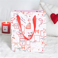 Valentine Postage Stamp Print Gift Bag