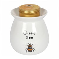 Bee decor Bee oil burner Bee candle Bee Bee wax burner grey oil burner Bee gift pink oil burner grey wax burner