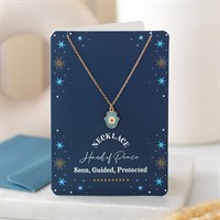 Hand of Hamsa Necklace on Greeting Card