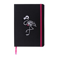 Flamin-goth A5 Notebook with Patch and Sticker Sheet