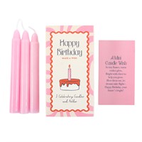 Set of 3 Happy Birthday Candles in a Box