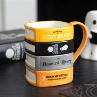 The Haunted Library Book Stack Mug