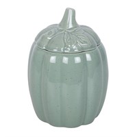 Tall Sage Green Lidded Pumpkin Oil Burner