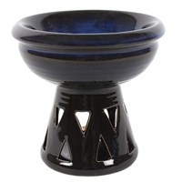 Deep Bowl Blue Oil Burner & Wax Warmer
