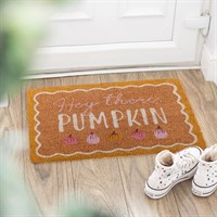 Natural Hey There Pumpkin Doormat