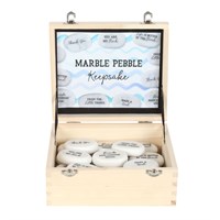 Box of 24 Nautical Marble Keepsake Pebbles