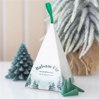 Set of 12 Balsam Fir Incense Cone Packs in Display