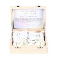 Box of 27 Angel Number Marble Keepsake Stones