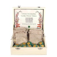 Set of 24 Lucky Clover Sentiment Stones