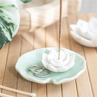 Lotus Flower Incense Stick Holder and Trinket Dish