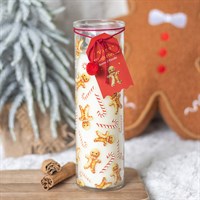 Candy Cane Warm Gingerbread Tube Candle
