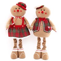 100cm Gingerbread Man and Woman Christmas Decoration
