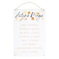 Autumn Magic Metal Hanging Sign