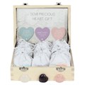 Lucky Crystal Heart Sentiment Stone