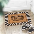 Black Welcome to the Circus Doormat