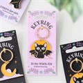 In My Witch Era Bat Cat and Moon Enamel Keyring