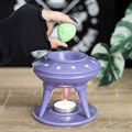 UFO Wax Burner with Lime Alien Wax Melt