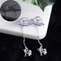 Glow in the Dark Alien Abduction Dangle Earrings
