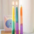 Set of 3 Dipped Aura Energy Taper Candles