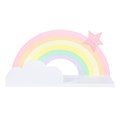 Wooden Rainbow Shelf