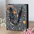 Medium Black Midnight Bloom Print Giftbag
