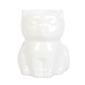 Shiny White Cat Oil Burner