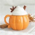 Pumpkin Cream Lidded Mug