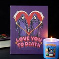 19x25cm Love You To Death Canvas Plaque by Steven Rhodes