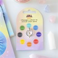 Set of 20 Aura Energy Colour Changing Rings in Display