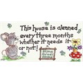 This House Is Cleaned...