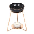 Purple Star Sign Oil Burner on Metal Base
