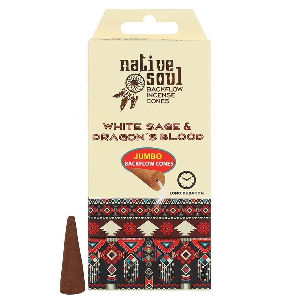 Native Soul White Sage Dragon S Blood Incense Backflow Cones Something Different Wholesale