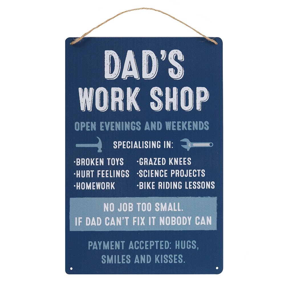Father's Day Gift Why Grandad Is The Best Hanging Metal Sign
