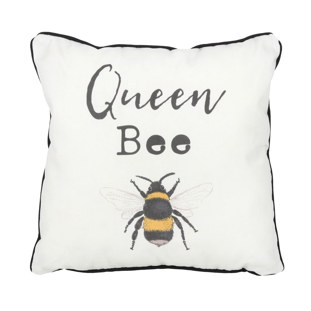 set of 2 decorating themes bee bumblebee queen cushion cover 