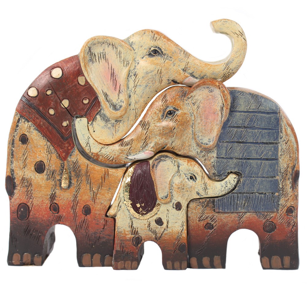 Elephant Family Of 3 Ornament
