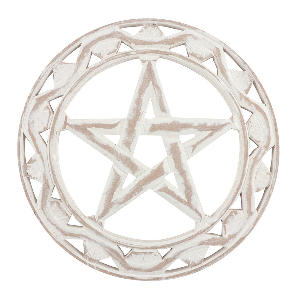 Pentagram Star Bronze Terracotta Garden House Hanging Plaque