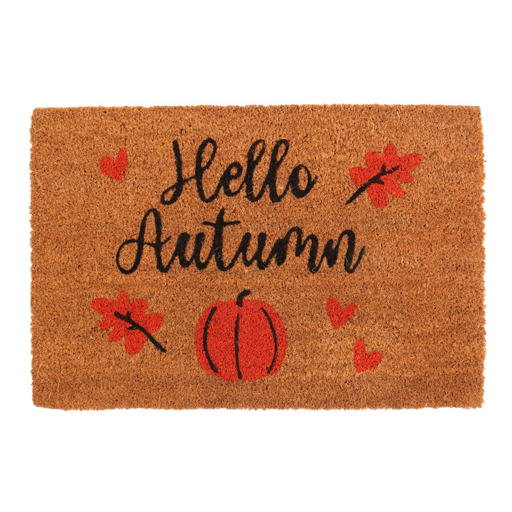 Natural Hello Autumn Doormat Something Different Wholesale