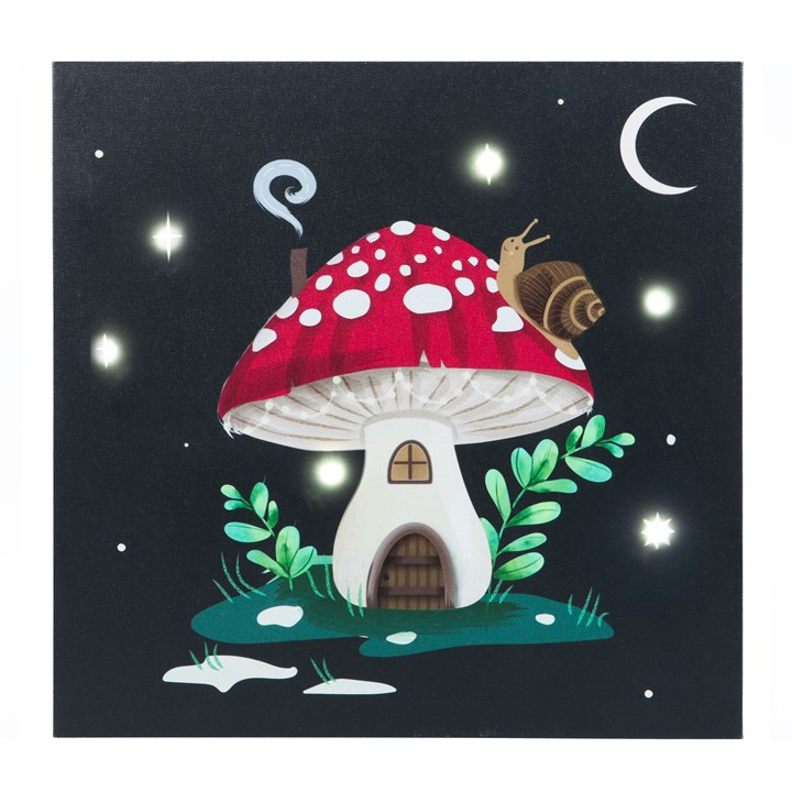 Gnome Sweet Gnome Light Up Canvas Plaque